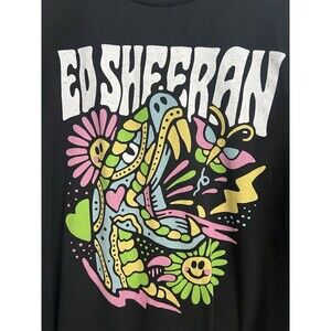 Ed Sheeran Mens 2XL MATHEMATICS TOUR Psychedelic Snake Concert Shirt